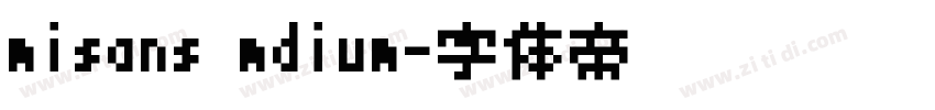 misans mdium字体转换